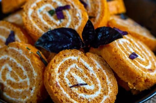 Roulé à la tomate et fromage ail et fines herbes