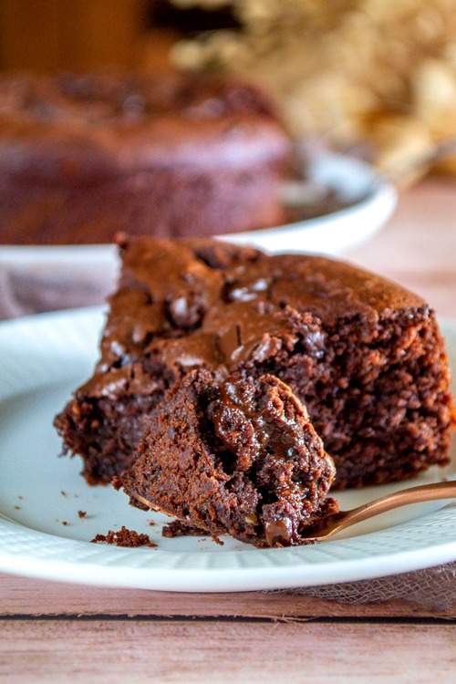 gâteau fondant choco noisettes