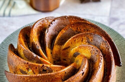 cake marbré choco caramel
