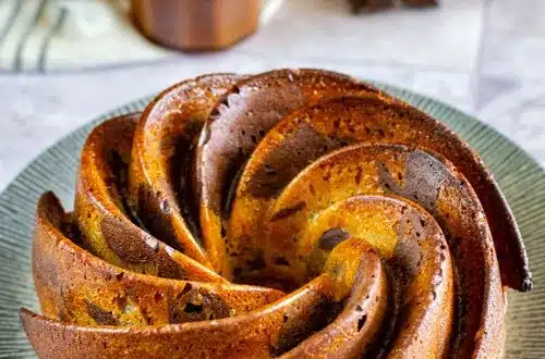 cake marbré choco caramel