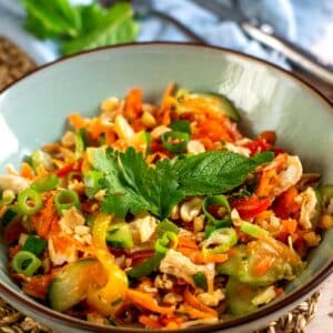 salade asiatique au poulet