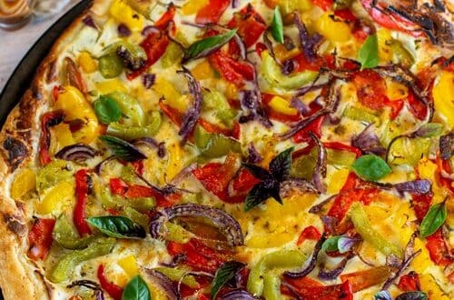 tarte fine aux poivrons