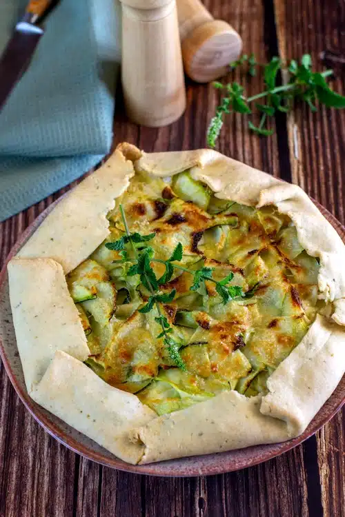 tarte rustique courgettes et ricotta