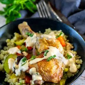 poulet et légumes au four sauce au paprika fumé