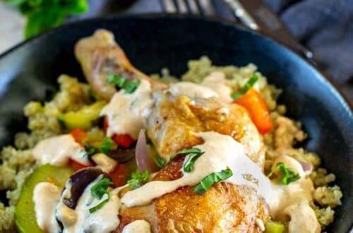 poulet et légumes au four sauce au paprika fumé